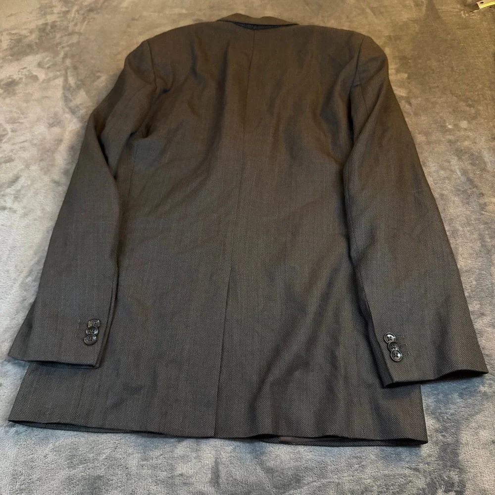 Banana Republic Tailored Fit Men's Blazer 40R‎ Grey Herringbone Business Casual